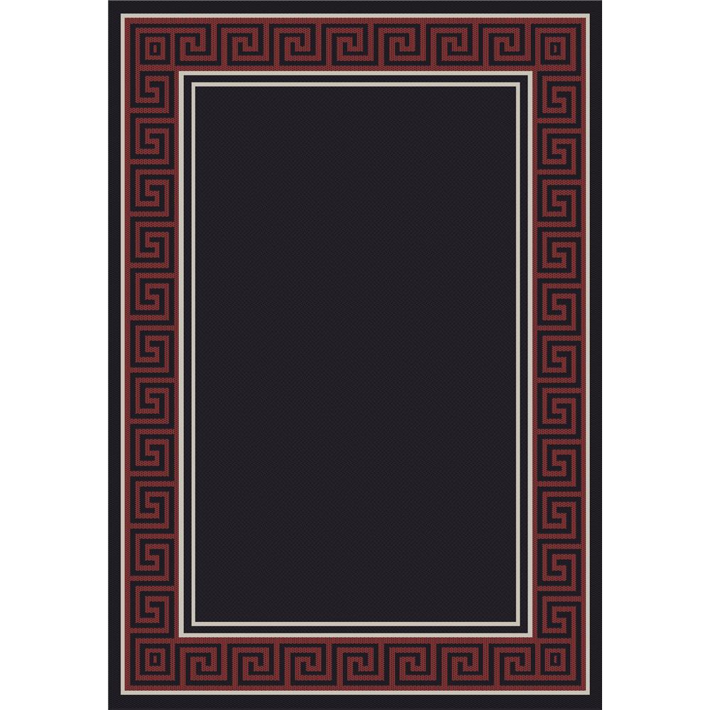 Dynamic Rugs 0720-6g78 Piazza 7 Ft. 10 In. X 10 Ft. 10 In. Rectangle Rug in Black/Red